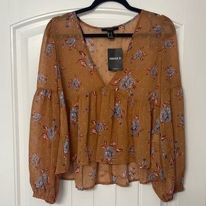 BRAND NEW SHEAR BABYDOLL TOP